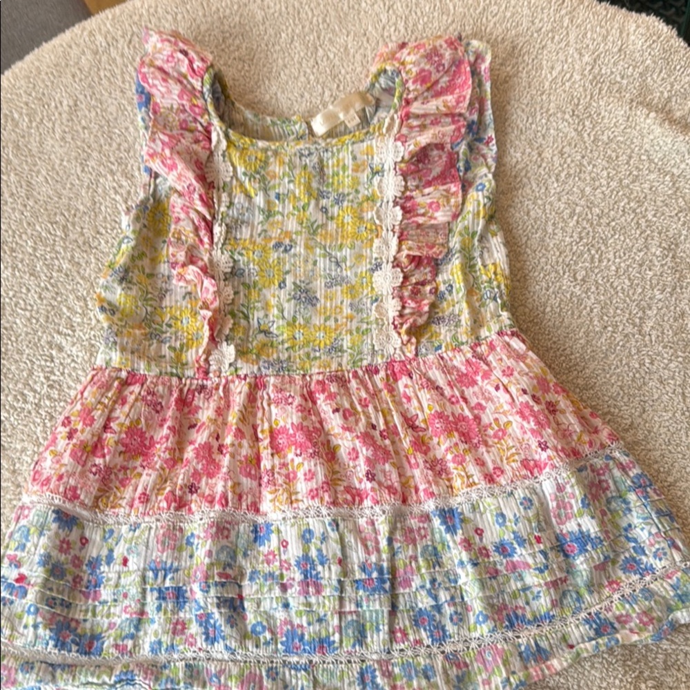 Loveshackfancy Floral Ruffle Baby Dress